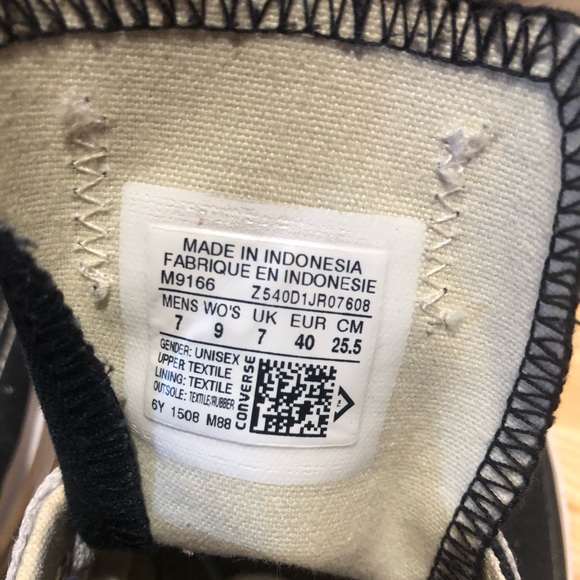 Black Converse Sneakers - Picture 6 of 6